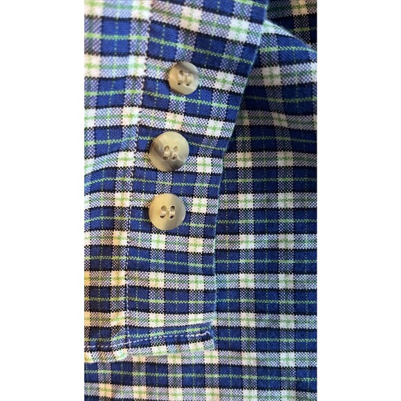 Roper Blue Plaid Men’s Western Cowboy Shirt XXL Button Down Pockets Logo Cotton - Picture 5 of 10